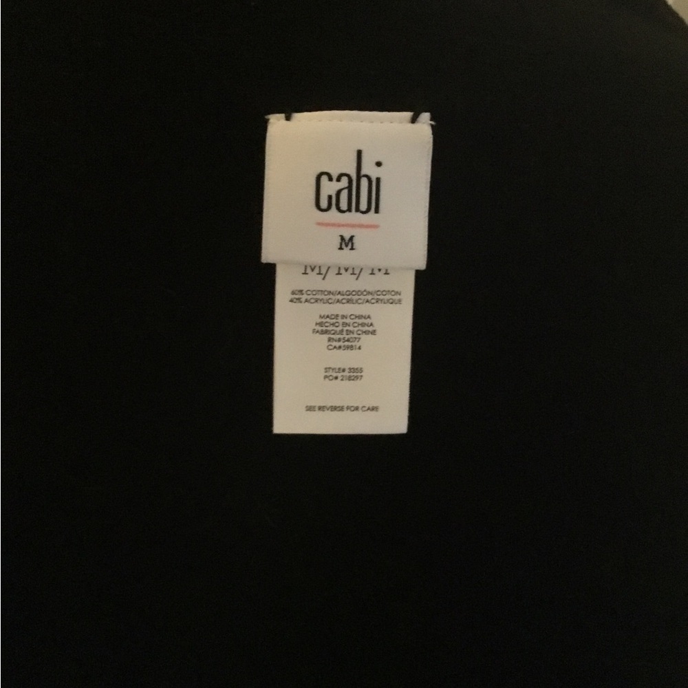CAbi Black Cardigan Chunky Knit Open Front for Versatile Style - Picture 7 of 7